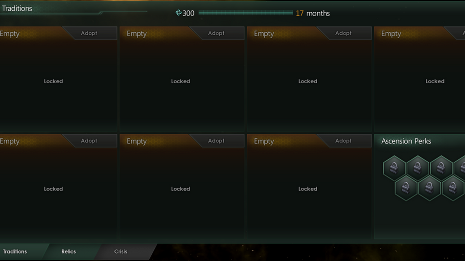 Stellaris - Slots for Selectable Traditions