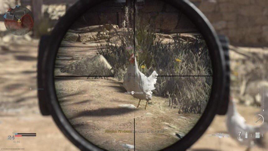Call of Duty: Modern Warfare - the chicken is safe