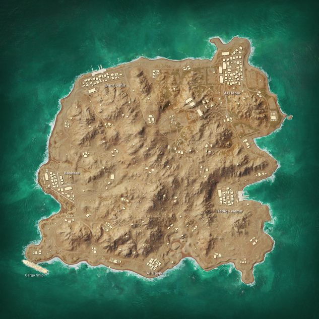artwork showing Karakin map in PUBG