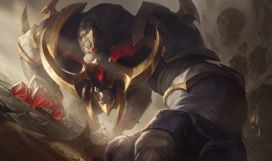League of Legends champion Alistar - Conqueror skin splash art