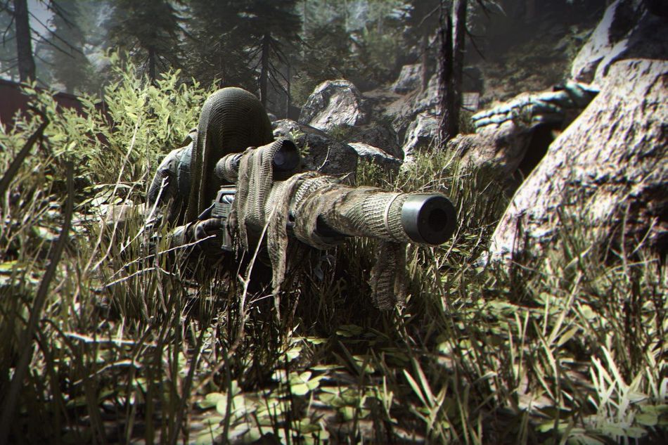 modern warfare screenshot showing stealthy sniper