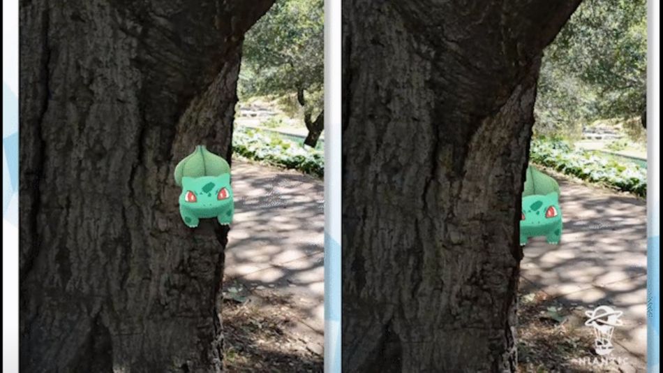 Pokemon Go - Reality Blending example