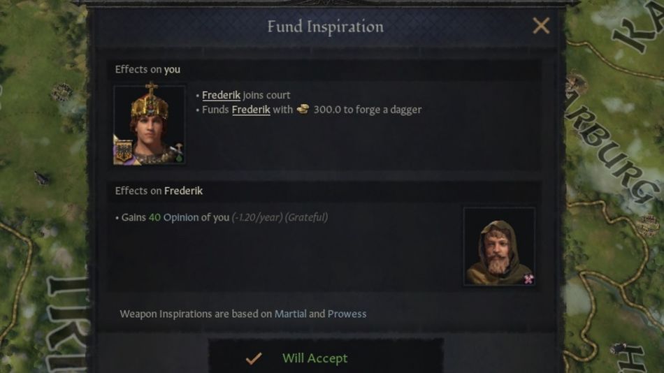 Crusader Kings 3 - Funding an Inspiration