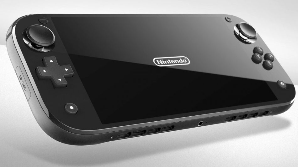 The unofficial mockup render for Nintendo Switch Pro console