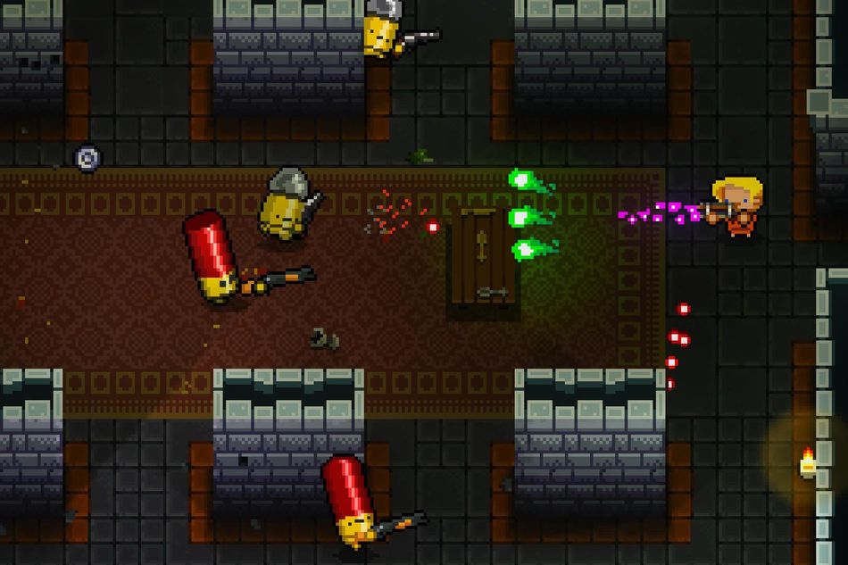Isometric view from the game Enter the Gungeon