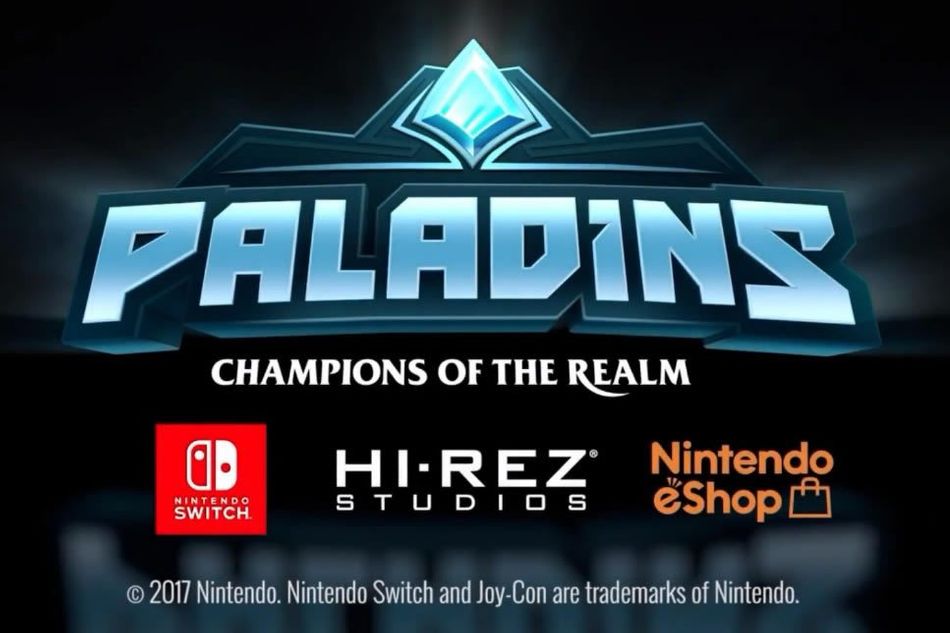 Screenshot showing the Switch announcement of Paladins 
