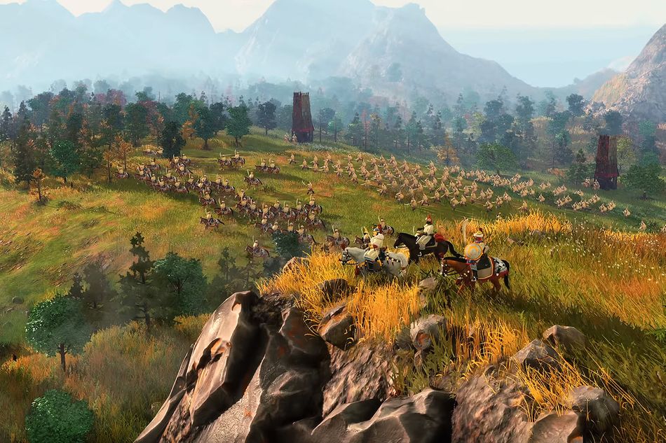 age of empires iv screenshot showing advancing army