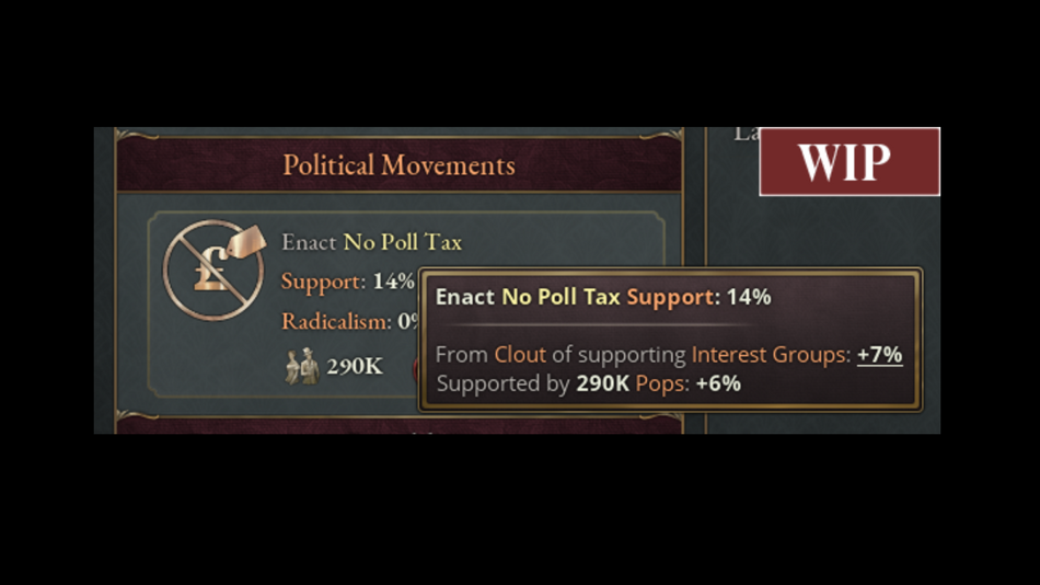 Victoria 3 - Example of a Political Movement