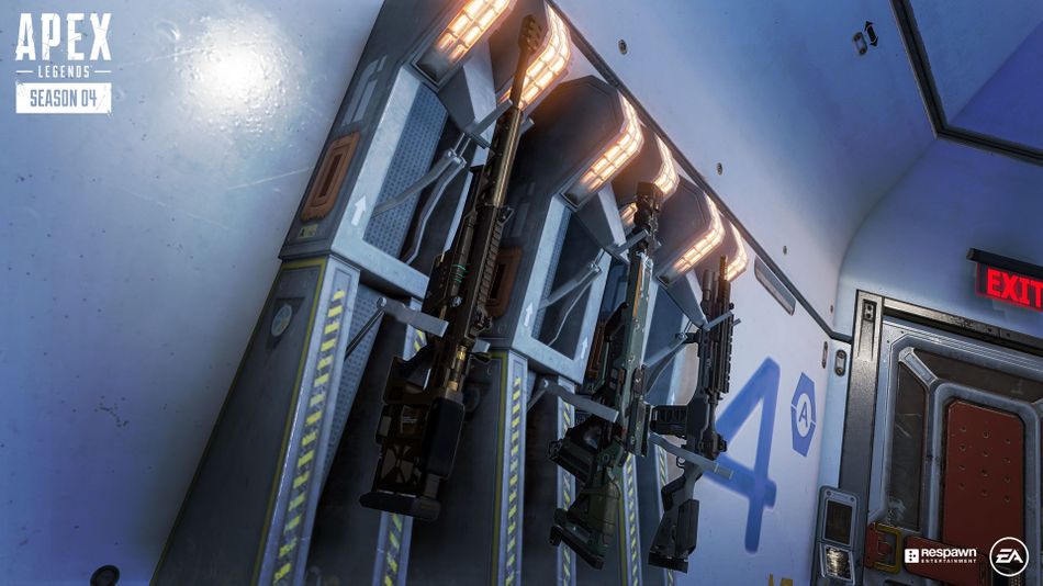 Filled weapon racks in Apex Legends