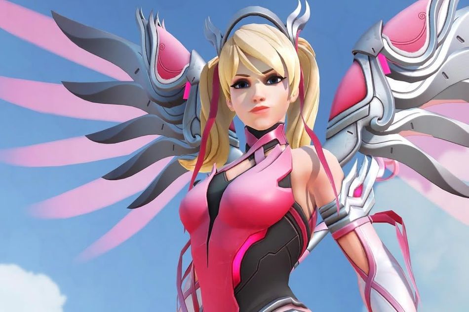 Blizzard's pink, charity-oriented skin for Overwatch's Mercy