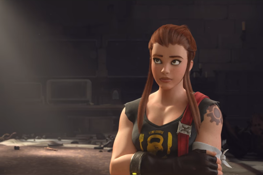 Torbjorn's daughter, Brigitte Lindholm, looking at her godfather, Reinhardt