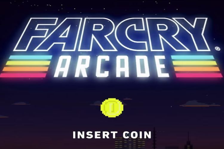 Far Cry Arcade title screen made in the style suggested in the name - Arcade.