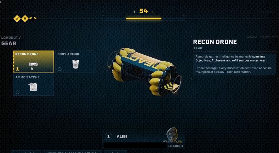 Rainbow Six Quarantine screenshot showing recon drone gadget