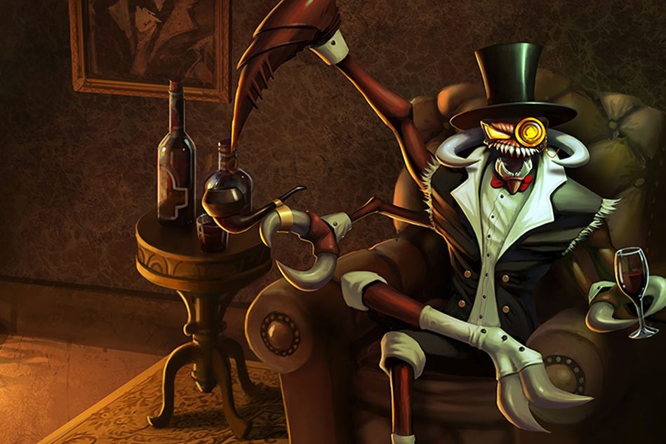 Splash art for Gentleman Cho'Gath, the legendary skin in League of Legends