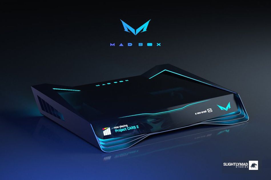 picture showing concept design on mad box console