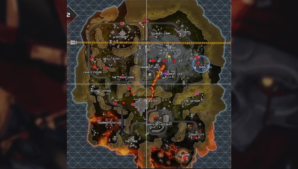 Apex Legends, Evo Shield map locations