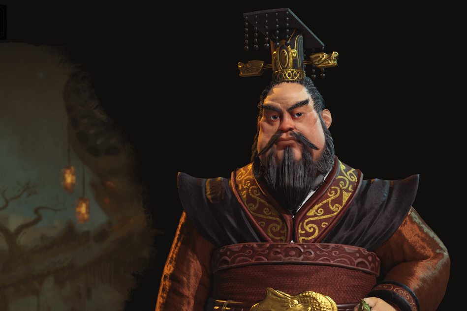 Chinese leader Qin Shi Hunay in Civilization VI