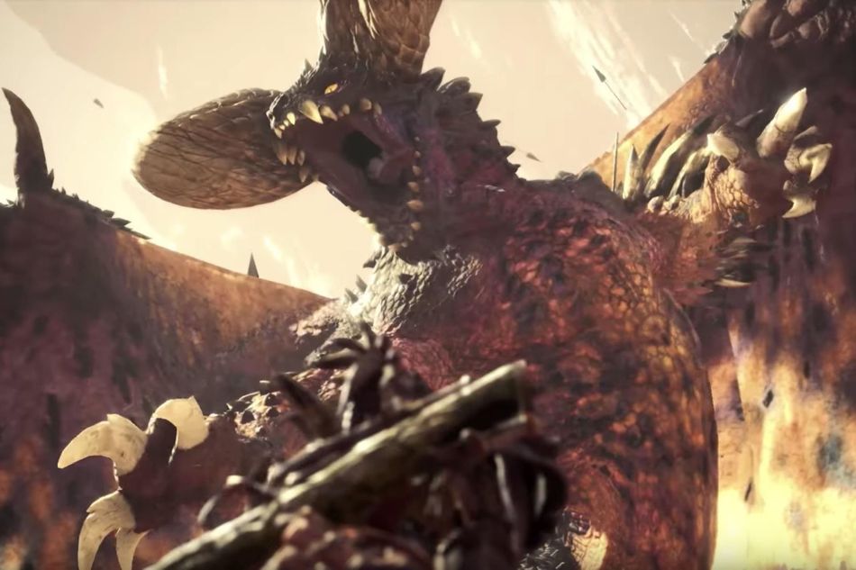 An elder dragon in MHW