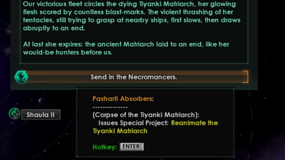 Raising the Tiyanki Matriarch