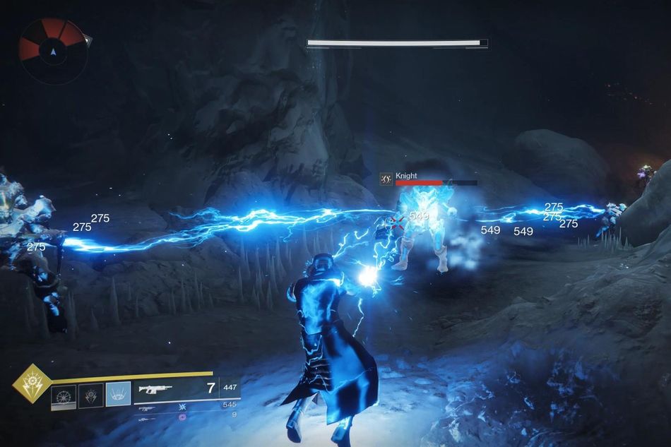 Arc Warlock casting his ultimate skill on a number of Hive enemies.