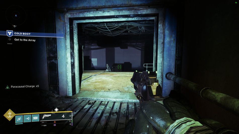 Destiny 2 - Dark room in Cold Boot