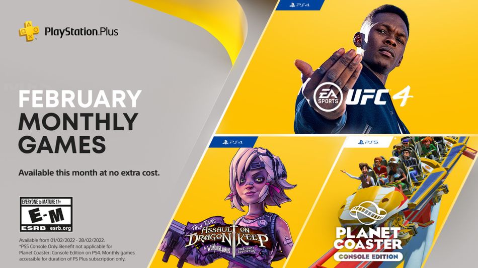 PlayStation Plus February 2022 games