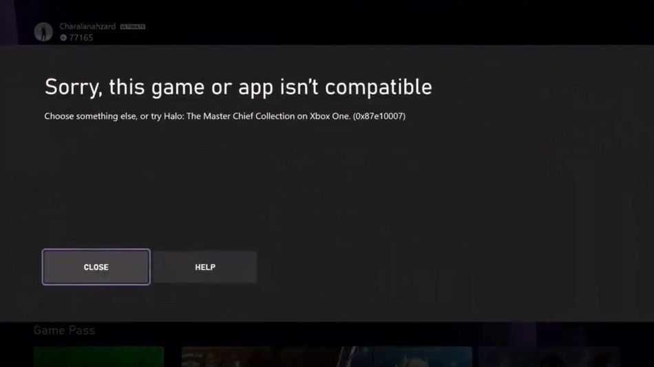 Xbox Series X quick resume demo failed to start Halo MCC