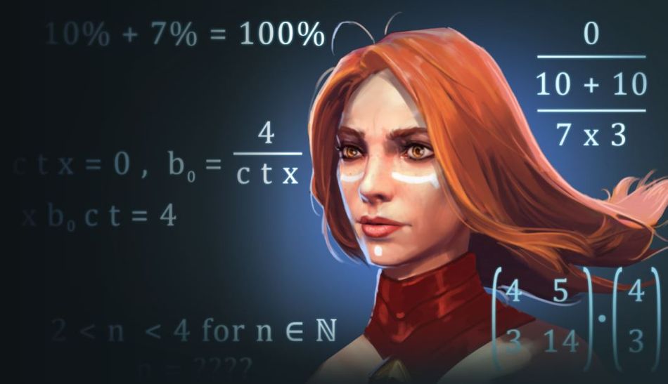 Lina calculating Dota 2 battle pass progression