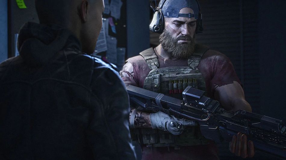 Ghost Recon: Breakpoint character holding a gun