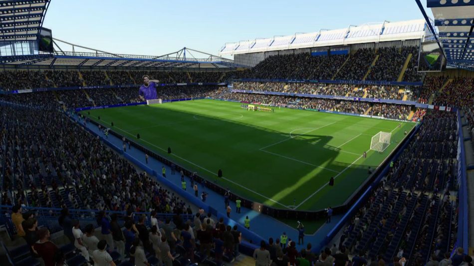 Stamford Bridge pictured from afar in FIFA 20