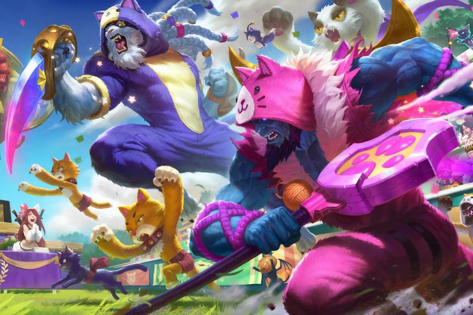 Promotional image for League of Legends Cats vs Dogs event
