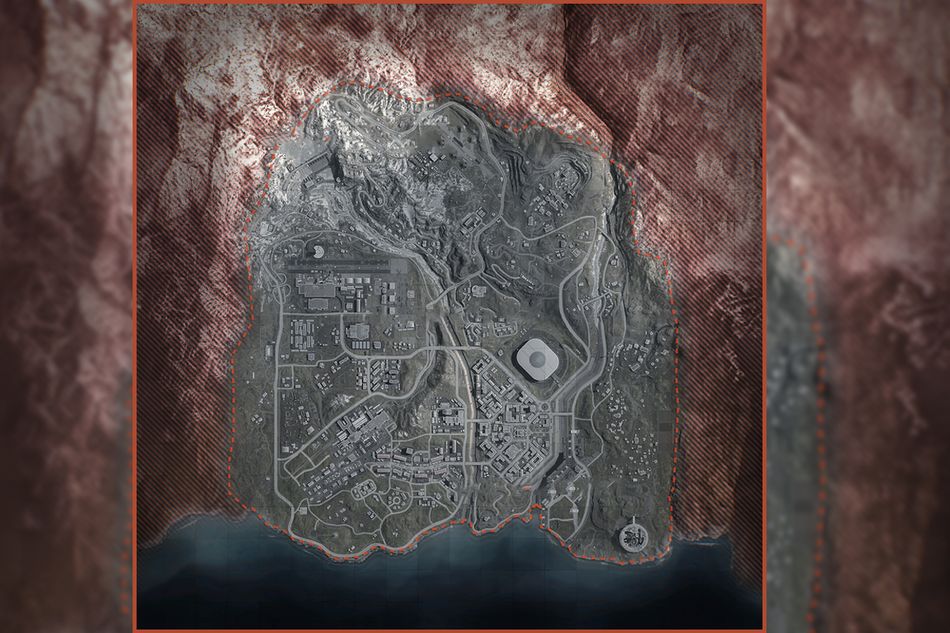 artwork showing cod warzone map