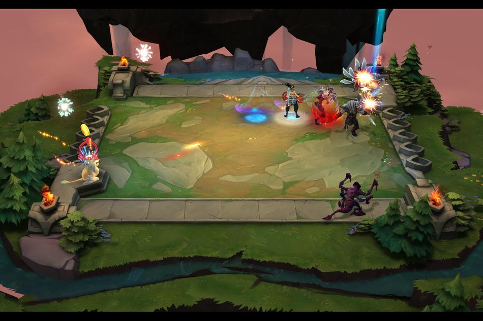 Screenshot from winning a Teamfight Tactics game
