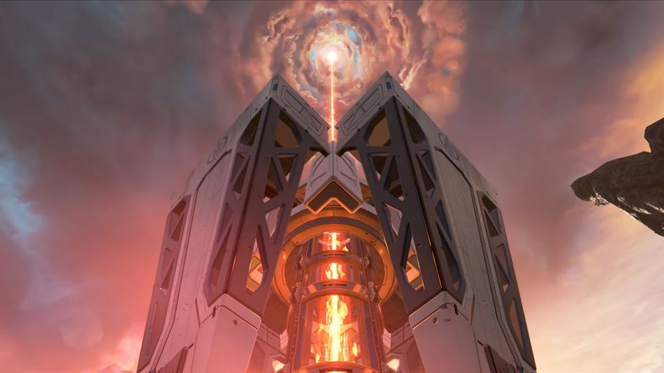 Hammond Robotics drilling into World's Edge in Apex Legends. 