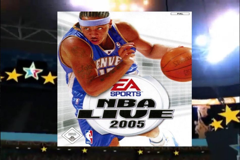 NBA Live 2005 with Carmelo Anthony of the Denver Nuggets.