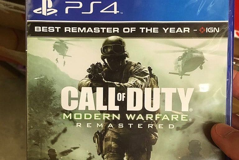 CoD: Modern Warfare Remaster standalone PlayStation 4 box leak