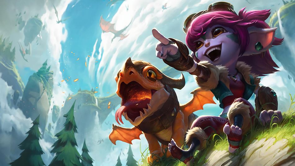 League of Legends champin tristana, Dragon Triner Tristana skin splash