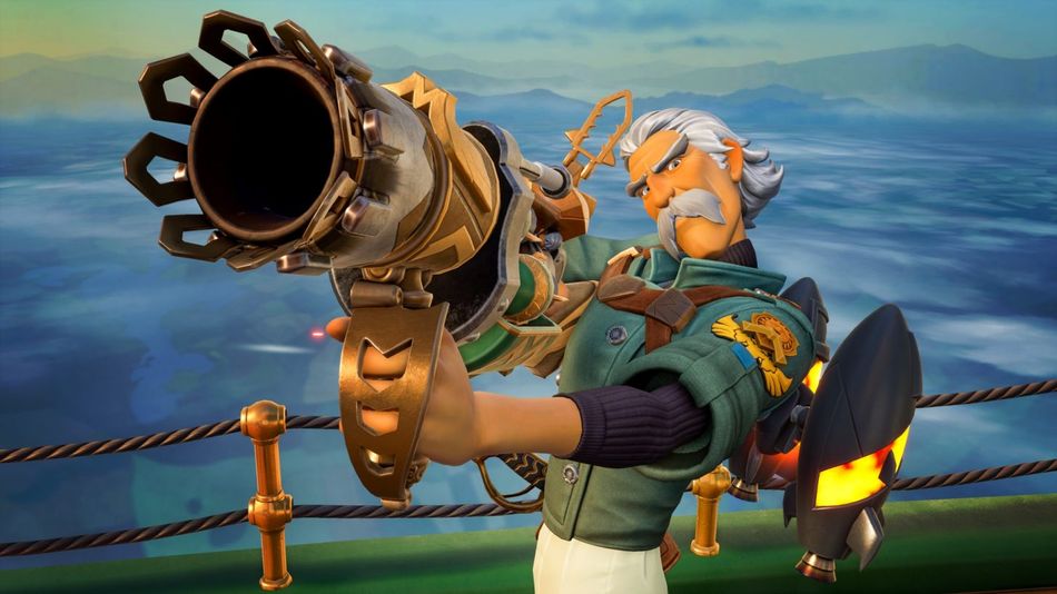 Rocket Arena character with a bazooka