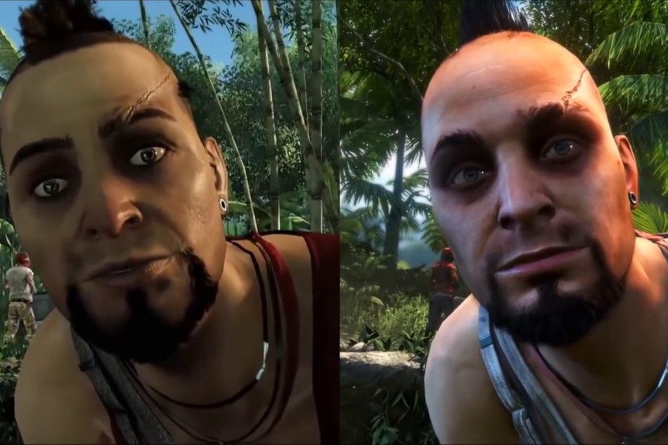 Screenshots from Far Cry 3 showing the downgrade Ubisoft performed on the game.