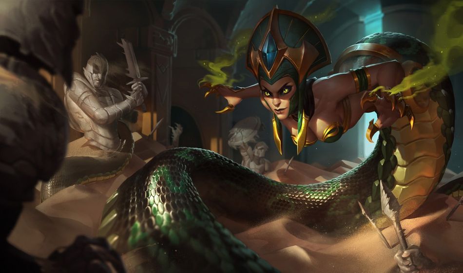 Splash art for Cassiopeia in League of Legends