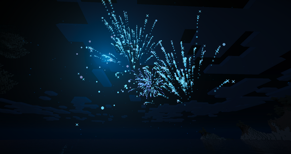 Minecraft - fireworks go boom 