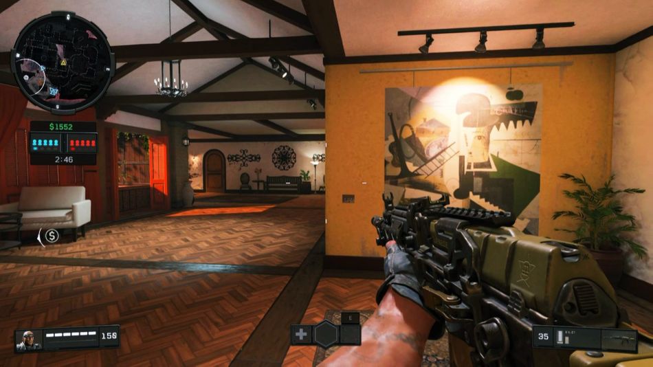 A view from inside of a mansion in Call of Duty: Black Ops 4