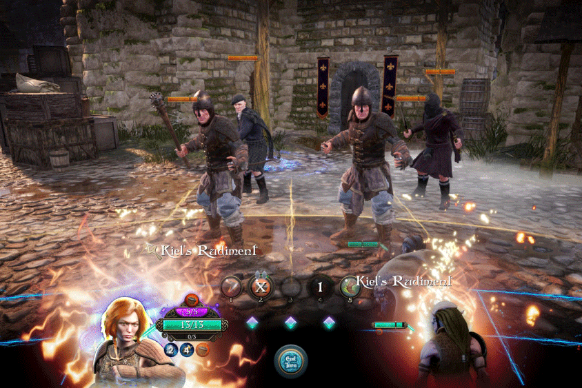 picture shwing combat in Bard's tale 4