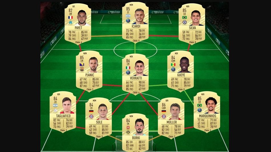 Mockup Laurent Koscielny Flashback SBC "Les Blues" possible solution from FUTBIN