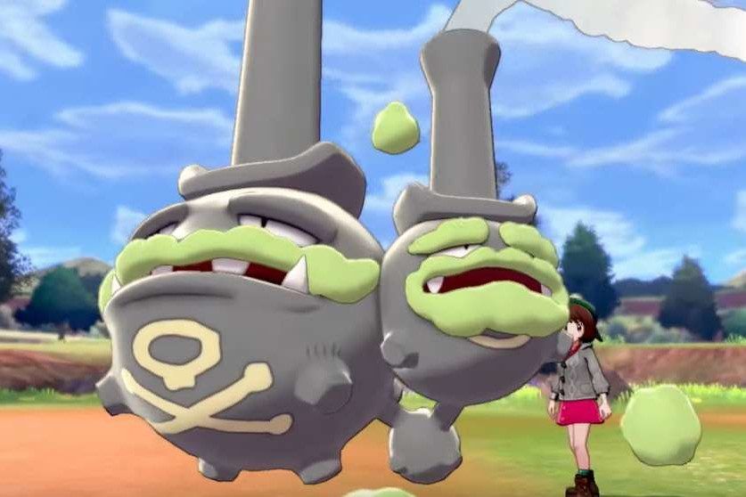Picture of Galarian Weezing in Pokemon Sword & Shield 