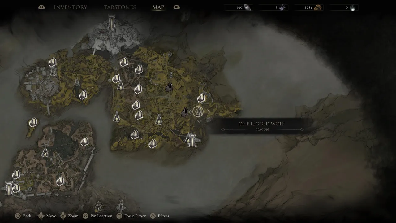 The One Legged Wolf beacon is located here on the map. The tavern is just a few metres down the road, you cannot miss it.