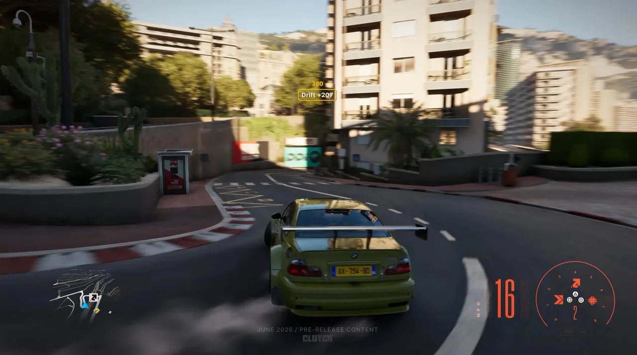 Clutch is set in French Riviera which means you can drift around the iconic Monaco GP hairpin!