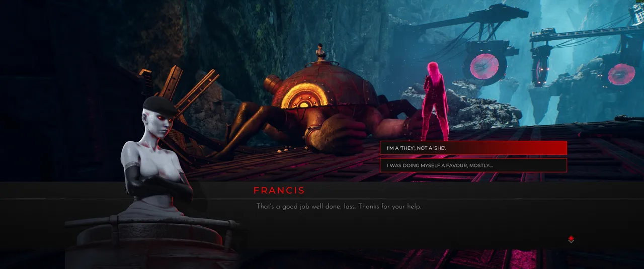 A dialogue scene showcasing the game's character design and the quality of its storytelling. The world of Luna Abyss is populated with characters that feel genuinely alive.