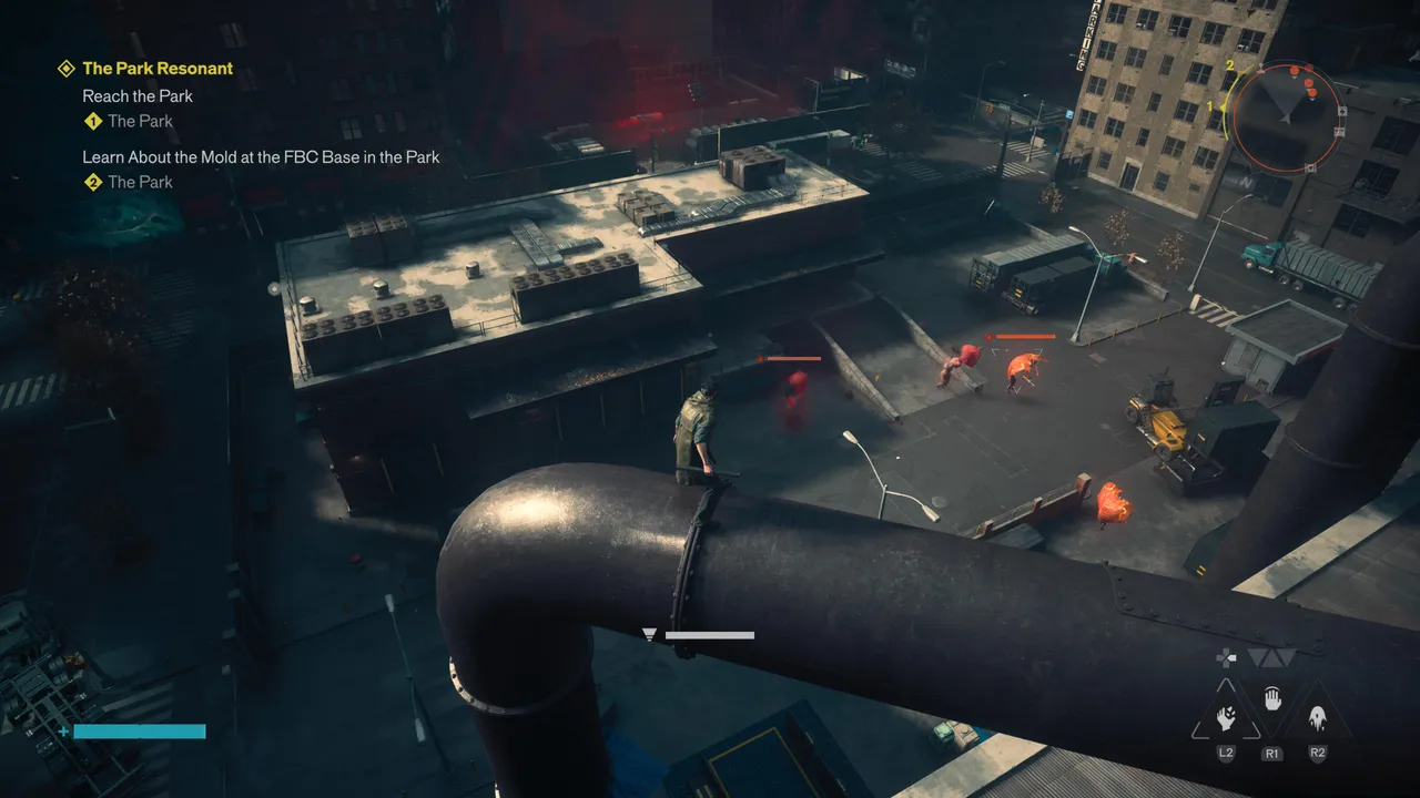 There is combat all around the city, it's up to you whether you'll engage and avoid it.
