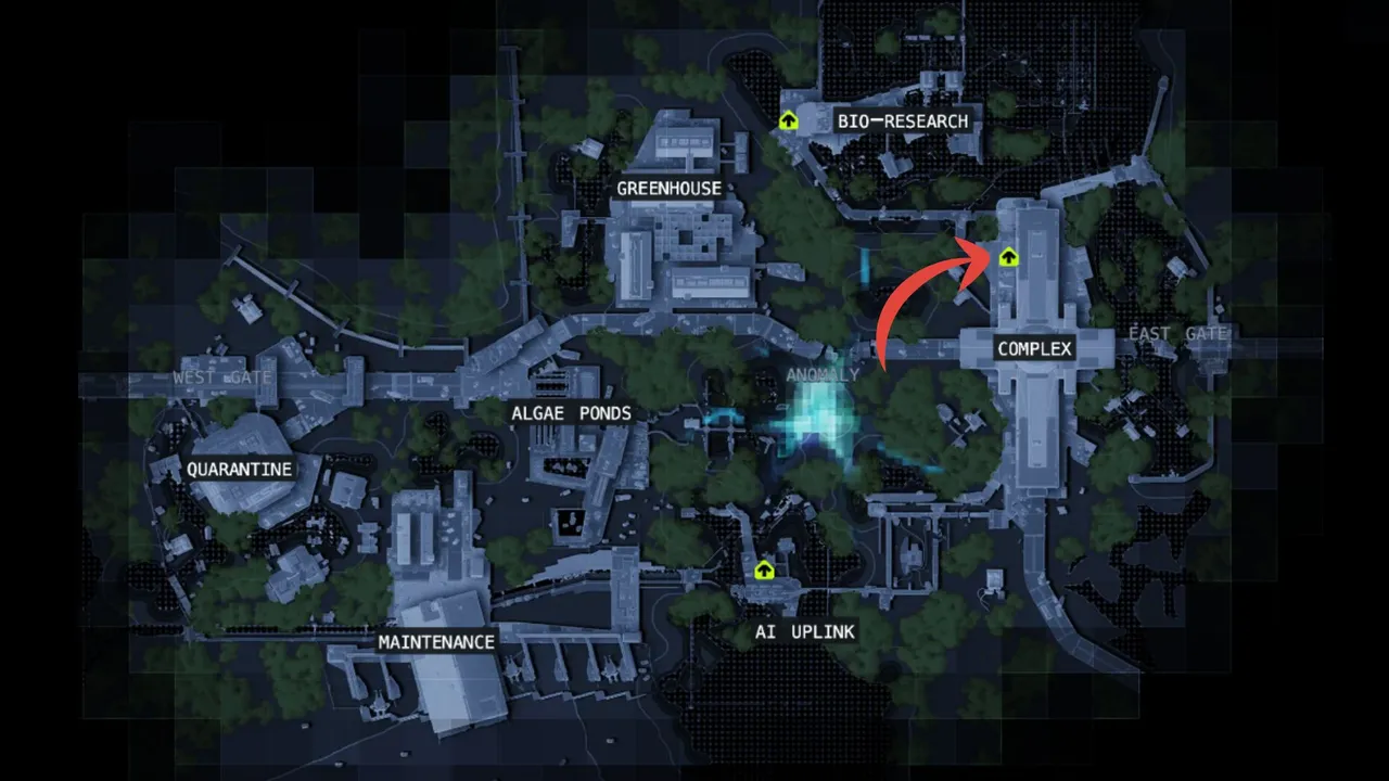Exfil through the Complex POI point to complete the contract.